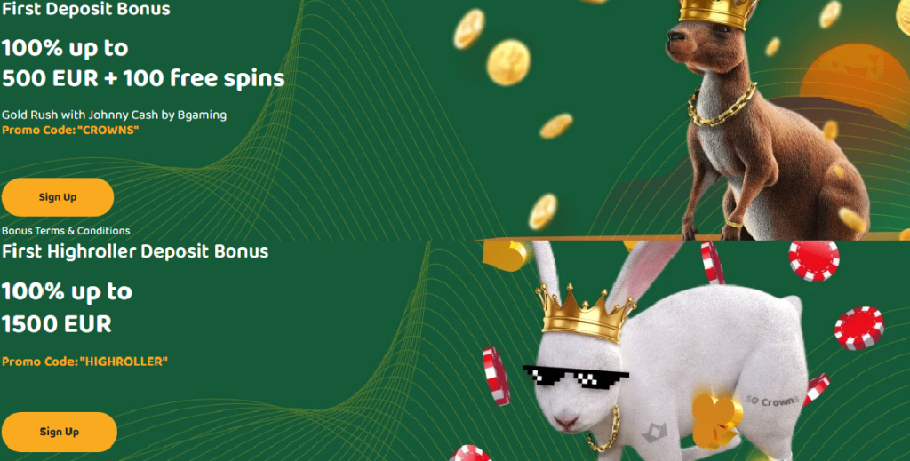 50 crowns welcome bonus